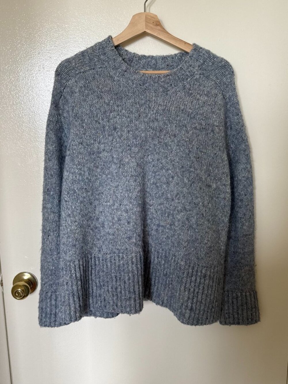 Tuckernuck Light Blue Wool Blend Knit Crewneck Sweater M
